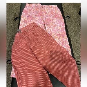 Ralph Lauren Pink Paisley and Red Polka Dot